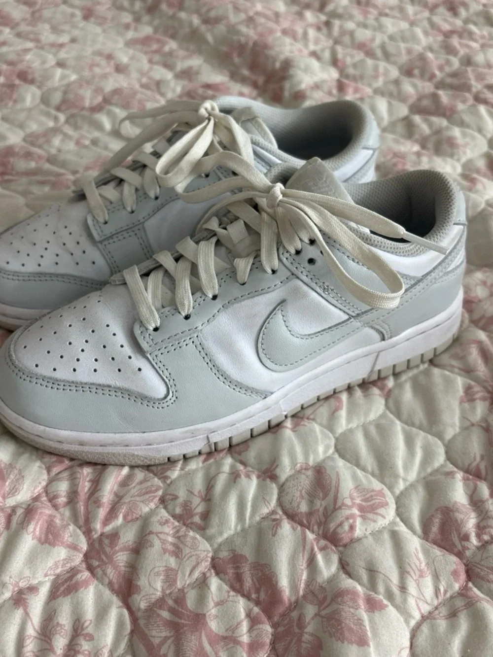 Nike White Low-Top Leather Sneakers